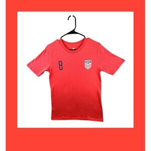 USA Soccer Weston McKennie Jersey TShirt Youth LG 14 16 Red Soccer Fan Gear